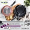 San Ignacio Set Batería de cocina de 8 piezas acero inoxidable + 3 sartenes Ø16/20/24 cm aluminio prensado, aptas para inducción - Imagen 3