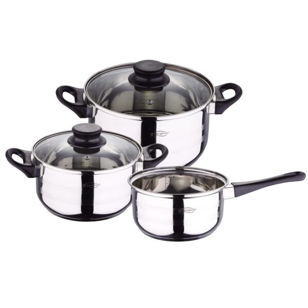 San Ignacio Juego de Batería de cocina de 5 piezas + 3 sartenes 16/20/24 cm SAN IGNACIO - Imagen 2