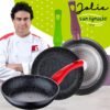 Bateria de cocina 8 piezas SAN IGNACIO Dina de acero inoxidable con juego de sartenes (18/22/26 cm) SAN IGNACIO Jolie de aluminio forjado - Imagen 2