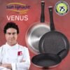 PACK DE 3 SARTENES Ø20/24 y 28 cms + BATERÍA DE COCINA DE 12PC EN ACERO INOXIDABLE - Imagen 4