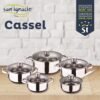 PACK DE 3 SARTENES Ø20/24 y 28 cms + BATERÍA DE COCINA DE 12PC EN ACERO INOXIDABLE - Imagen 2