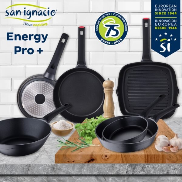 Juego de 4 sartenes + Wok + Sarten asador San Ignacio. - Imagen 4