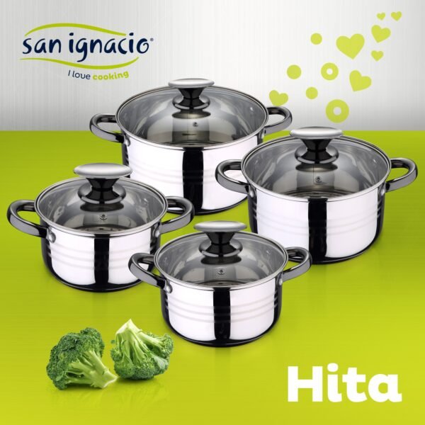 Set Bateria 8pc SIP  + Set 3 sartenes SIP CUNE 16/20/24 - Imagen 4