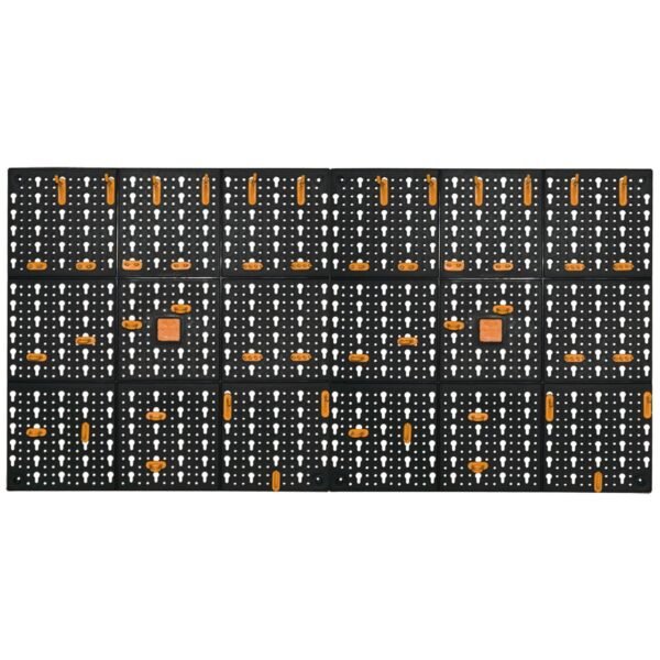 2 paneles en polipropileno de L 500 x 500 mm + 50 ganchos surtidos - Imagen 2