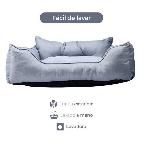 CAMA PARA MASCOTA 50X40X18CM POLIESTER GRIS BENETTON BE - Imagen 4