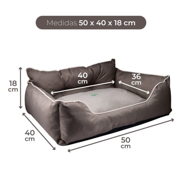 CAMA PARA MASCOTA 50X40X18CM POLIESTER MARRON BENETTON BE - Imagen 2