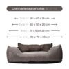 CAMA PARA MASCOTA 50X40X18CM POLIESTER MARRON BENETTON BE - Imagen 3