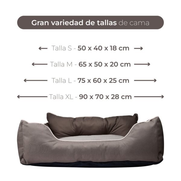 CAMA PARA MASCOTA 50X40X18CM POLIESTER MARRON BENETTON BE - Imagen 3