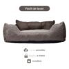 CAMA PARA MASCOTA 50X40X18CM POLIESTER MARRON BENETTON BE - Imagen 4