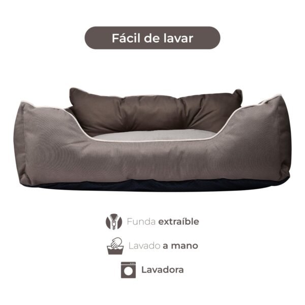 CAMA PARA MASCOTA 90X70X28CM POLIESTER MARRON BENETTON BE - Imagen 4