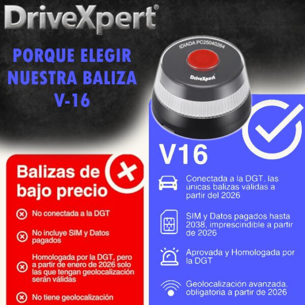 Baliza V16 con geolocalización-DriveXpert - Imagen 6