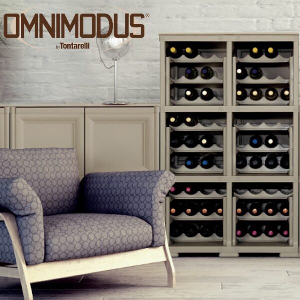 Mueble Omnimodus portabotellas para 18 botellas modelo Wengé - Imagen 2