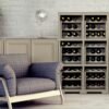 Mueble Omnimodus portabotellas para 18 botellas modelo Wengé - Imagen 4