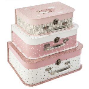 CONJUNTO DE 3 MALETITAS INFANTILES/L. 29,5 x D. 22,1 x H. 10,6 cm