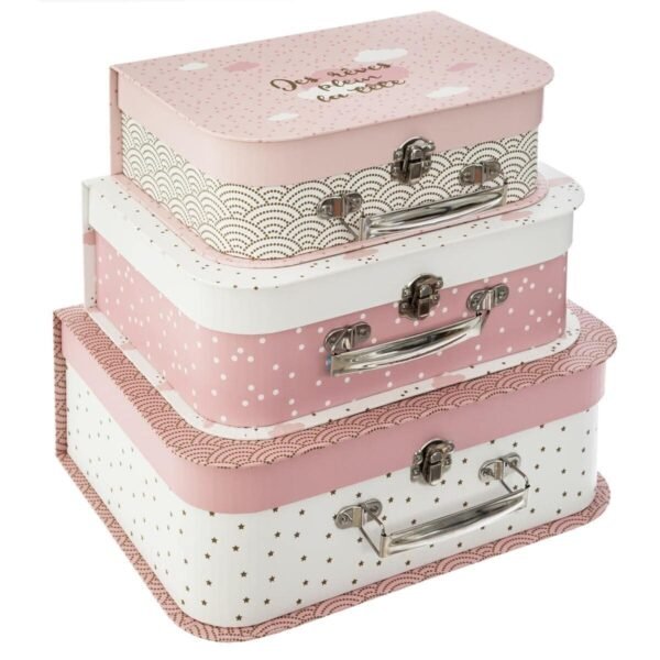 CONJUNTO DE 3 MALETITAS INFANTILES/L. 29,5 x D. 22,1 x H. 10,6 cm