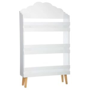 LIBRERÍA INFANTIL EFECTO NUBE COLOR BLANCO|L. 58 x D. 18 x H. 100 cm