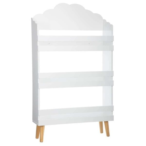 LIBRERÍA INFANTIL EFECTO NUBE COLOR BLANCO|L. 58 x D. 18 x H. 100 cm