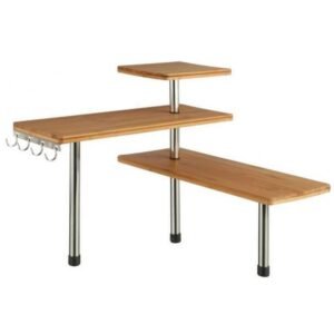 ESTANTE ESQUINERO DE BAMBÚ PARA LA COCINA