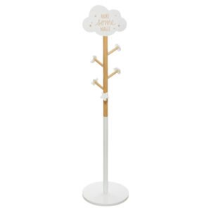 Perchero infantil de madera con decoración de nube Atmosphera.