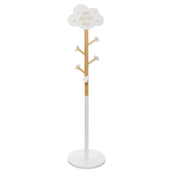 Perchero infantil de madera con decoración de nube Atmosphera.