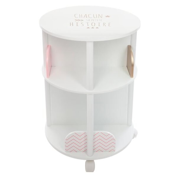 Librero redondo rosa infantil Atmosphera.