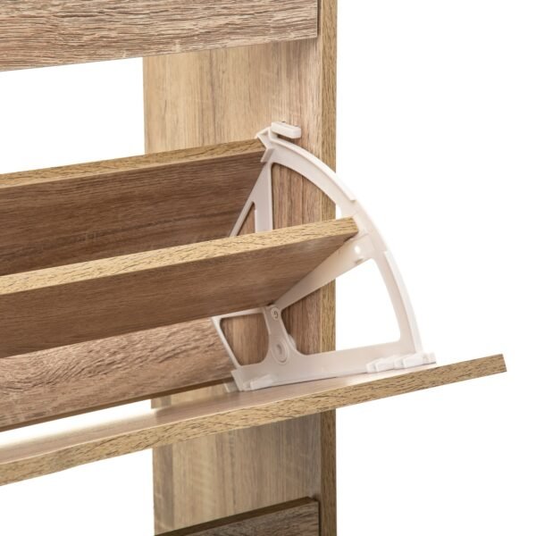 Almacenamiento para zapatos 3 cajones en madera marrón - Imagen 3
