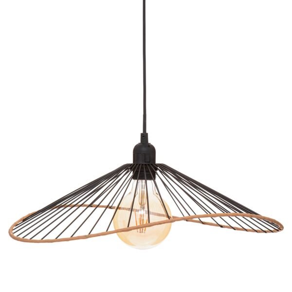 Lámpara colgante de metal ALARA  negra D45