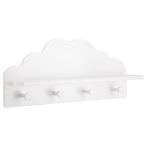 Perchero infantil 'nube' blanca