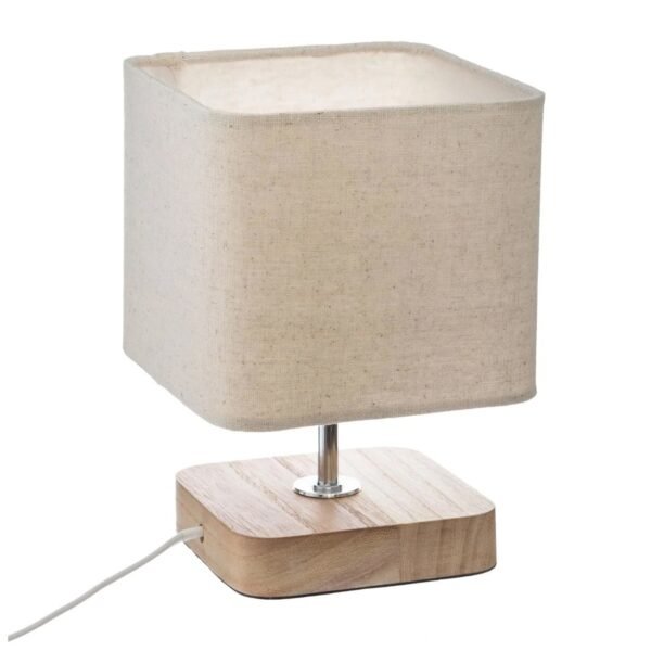 Lámpara de Sobremesa de Madera H. 21 cm.