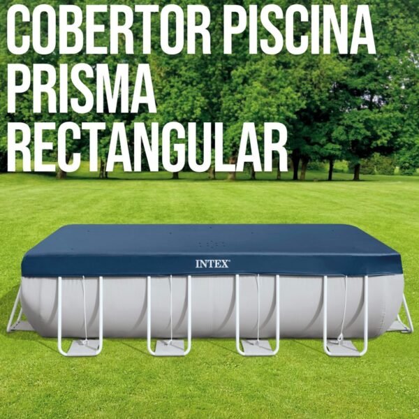 Cubierta de piscina rectangular L400x20cm en PVC y polipropileno - Imagen 2