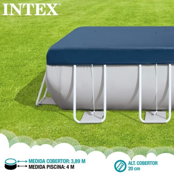 Cubierta de piscina rectangular L400x20cm en PVC y polipropileno - Imagen 3