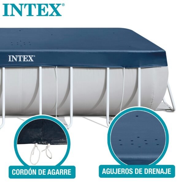 Cubierta de piscina rectangular L400x20cm en PVC y polipropileno - Imagen 4