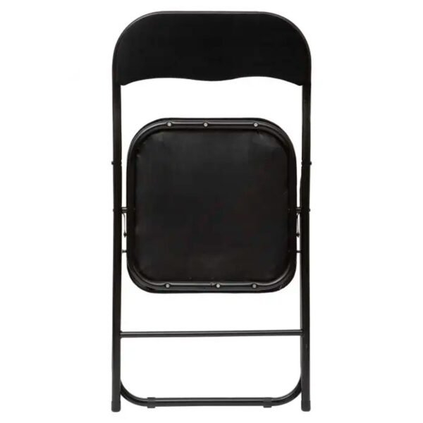 Silla plegable de terciopelo negro - Imagen 2
