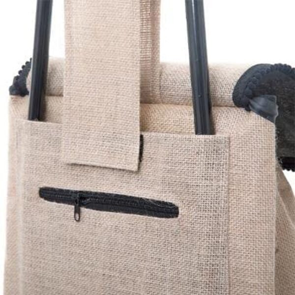 Carro de la compra 'i love shopping' 2 ruedas, 33 l, beige - Imagen 4