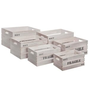 CONJUNTO DE 6 CAJAS DE MADERA