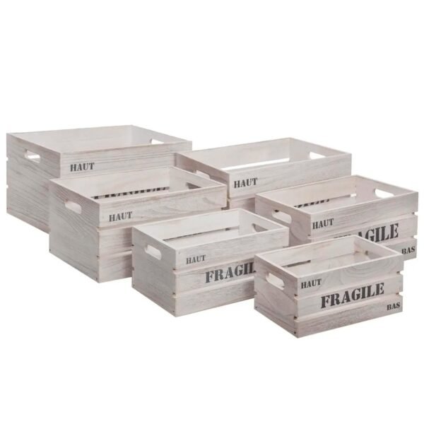 CONJUNTO DE 6 CAJAS DE MADERA