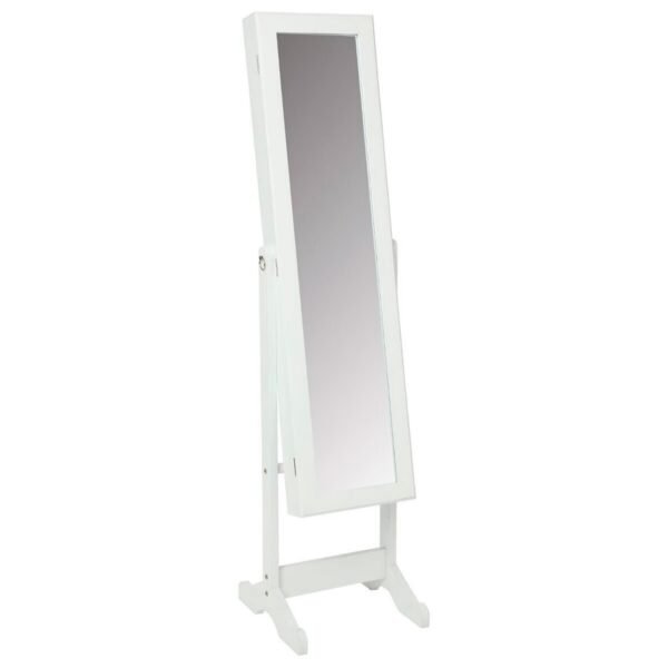 GABINETE DE JOYERÍA ESPEJO BLANCO H.145,2cm