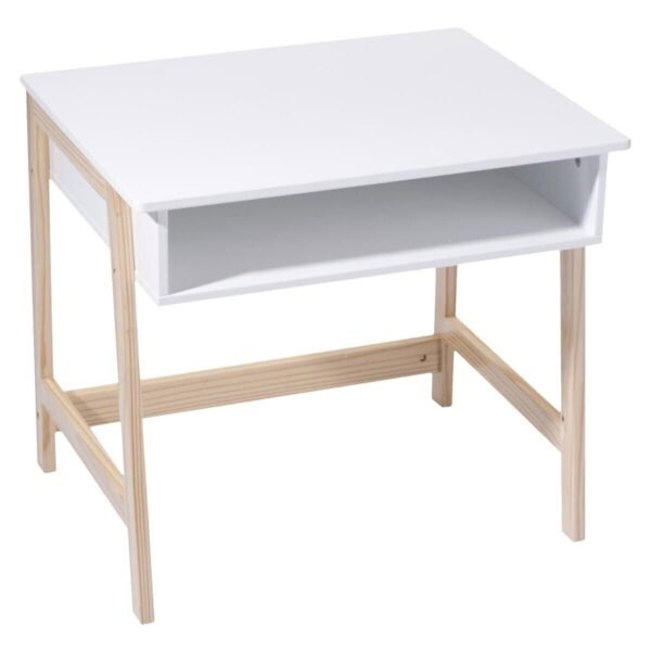 ESCRITORIO INFANTIL SIMPLE Y PRÁCTICO COLOR BLANCO - 58 x 46,3 x 52cm