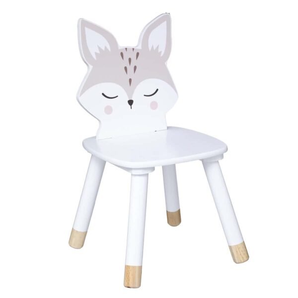 SILLA INFANTIL CON FORMA DE ZORRO -  28 x 28 x 52,5 cm
