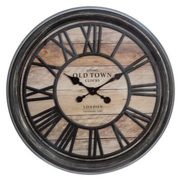 RELOJ DECORATIVO EN RELIEVE EN PLÁSTICO Pr. 49 x Pr. 5,5 cm
