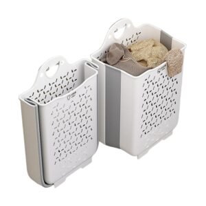 Set de 2 cestos plegables para la colada de 45L y 18,4L