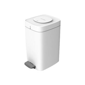 Papelera cubo de basura 15 l cuadrado con pedaincluye 30 bolsas de basura.