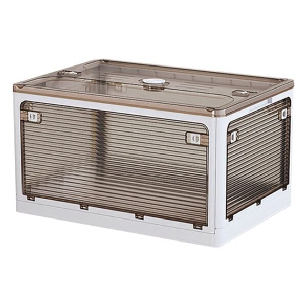 Caja de almacenamiento plegable multifuncional color gris 116 L