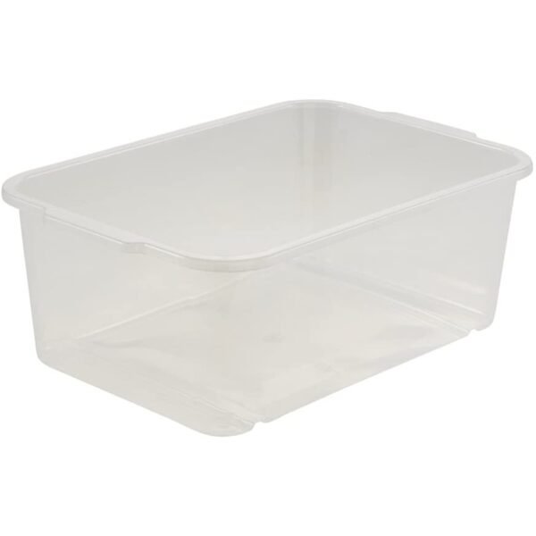 Caja de almacenaje, Plástico resistente (PP), 4,5 l, 30 x 20 x 11 cm, Wilma, Transparente neutro - Imagen 2