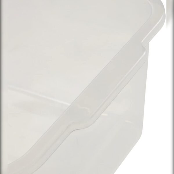 Caja de almacenaje, Plástico resistente (PP), 4,5 l, 30 x 20 x 11 cm, Wilma, Transparente neutro - Imagen 4