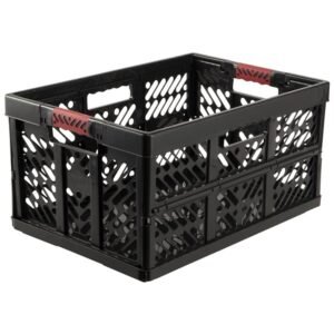 Robusta Caja Plegable con asas Suaves, 54 x 37 x 28 cm, 45 l, Ben, Gris Grafito
