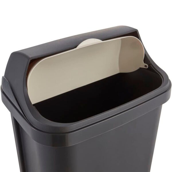 Cubo de Basura con Tapa Deslizante, 25 l, Rasmus, Gris grafito - Imagen 4