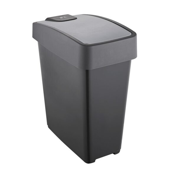 Cubo de la Basura Premium con Tapa Abatible, Tacto suave, 25 l, Magne, Gris grafito - Imagen 3