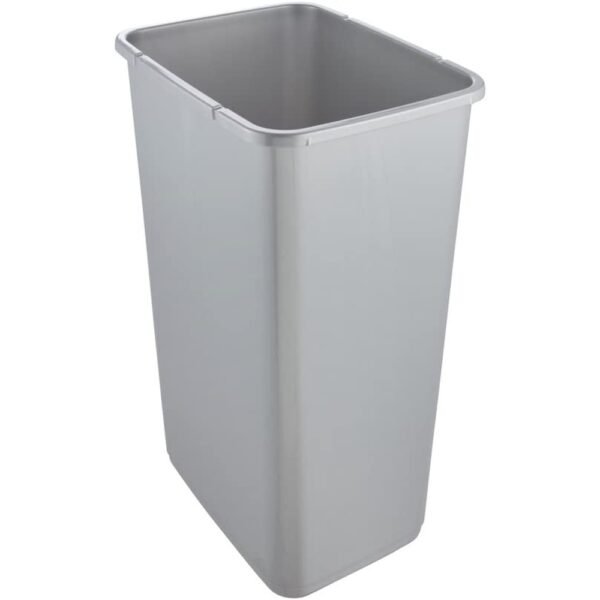 Cubo de la Basura Premium con Tapa Abatible, Tacto suave, 45 l, Magne, Plateado - Imagen 3
