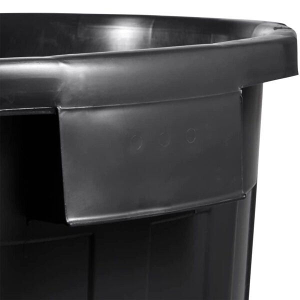 Cubo de basura / papelera polivalente con tapa cerrable, Muy grande, Plástico resistente (PP), 50 l, Mats, Grafito - Imagen 4